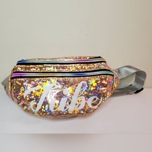 Tribe Women's Waistline Beltbag Holographic Neon Fanny Pack